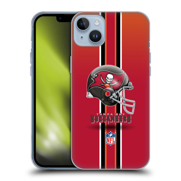 NFL Tampa Bay Buccaneers Logo Helmet Soft Gel Case for Apple iPhone 14 Plus