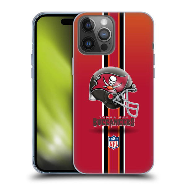 NFL Tampa Bay Buccaneers Logo Helmet Soft Gel Case for Apple iPhone 14 Pro Max