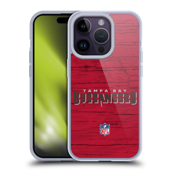 NFL Tampa Bay Buccaneers Logo Distressed Look Soft Gel Case for Apple iPhone 14 Pro