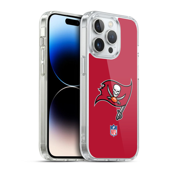 NFL Tampa Bay Buccaneers Logo Plain Soft Gel Case for Apple iPhone 14 Pro & MagSafe