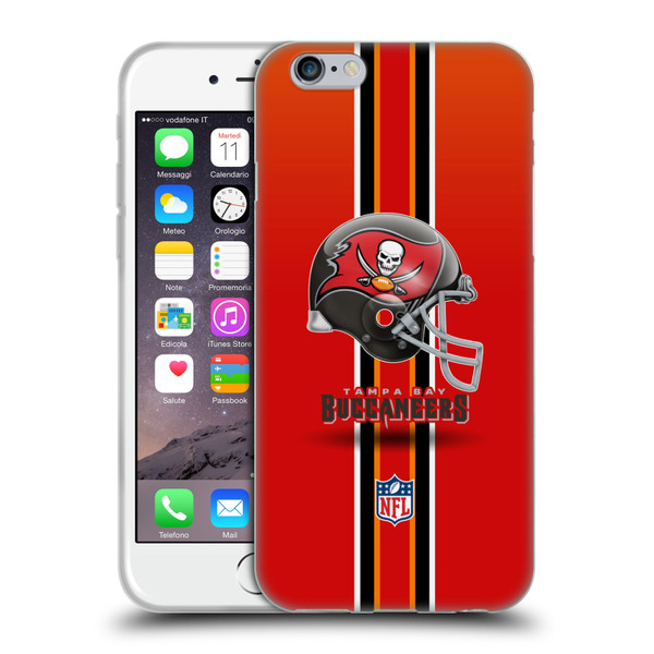 NFL Tampa Bay Buccaneers Logo Helmet Soft Gel Case for Apple iPhone 6 / iPhone 6s
