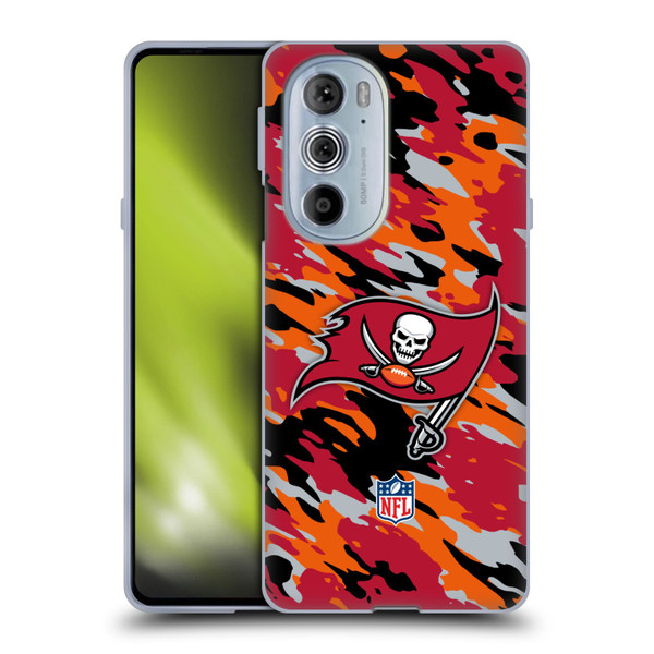 NFL Tampa Bay Buccaneers Logo Camou Soft Gel Case for Motorola Edge X30
