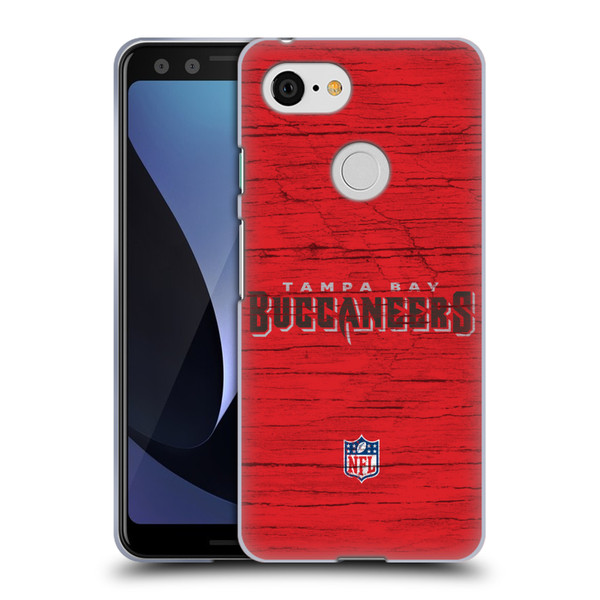 NFL Tampa Bay Buccaneers Logo Distressed Look Soft Gel Case for Google Pixel 3
