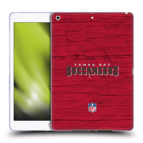 NFL Tampa Bay Buccaneers Logo Distressed Look Soft Gel Case for Apple iPad 10.2 2019/2020/2021