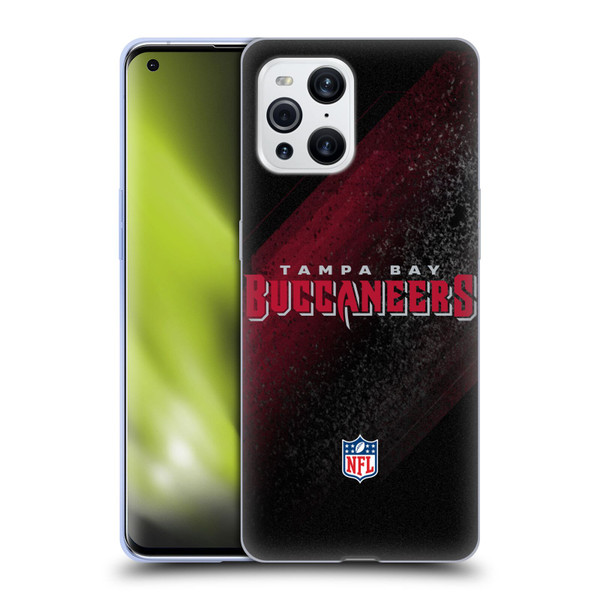 NFL Tampa Bay Buccaneers Logo Blur Soft Gel Case for OPPO Find X3 / Pro