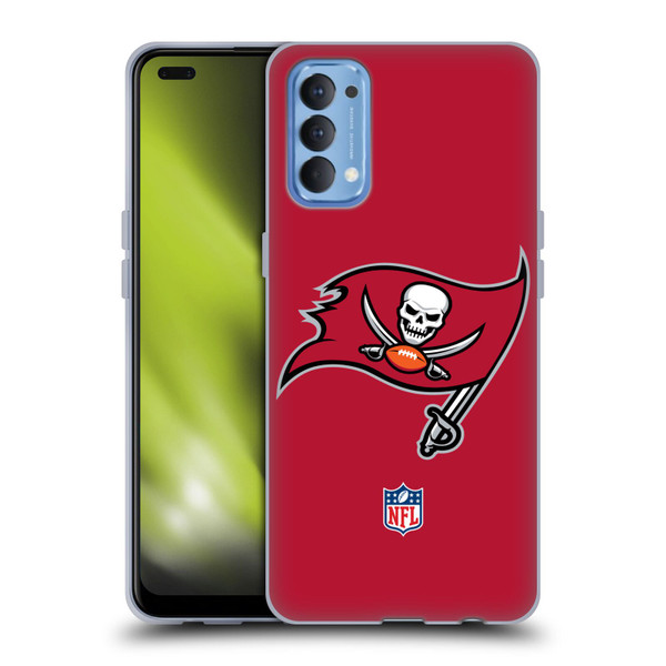 NFL Tampa Bay Buccaneers Logo Plain Soft Gel Case for OPPO Reno 4 5G