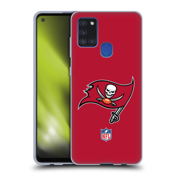 NFL Tampa Bay Buccaneers Logo Plain Soft Gel Case for Samsung Galaxy A21s (2020)