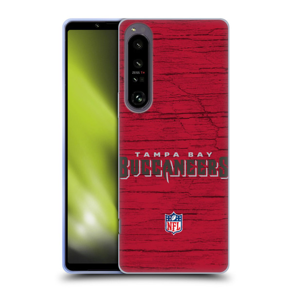NFL Tampa Bay Buccaneers Logo Distressed Look Soft Gel Case for Sony Xperia 1 IV