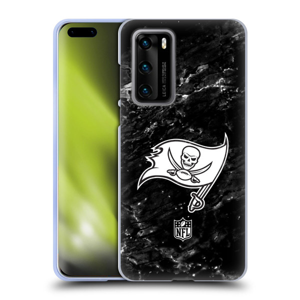 NFL Tampa Bay Buccaneers Artwork Marble Soft Gel Case for Huawei P40 5G