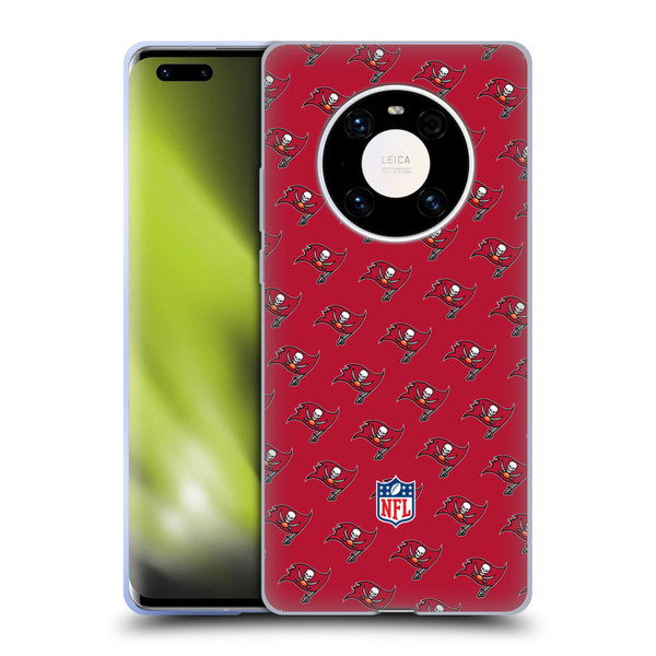 NFL Tampa Bay Buccaneers Artwork Patterns Soft Gel Case for Huawei Mate 40 Pro 5G