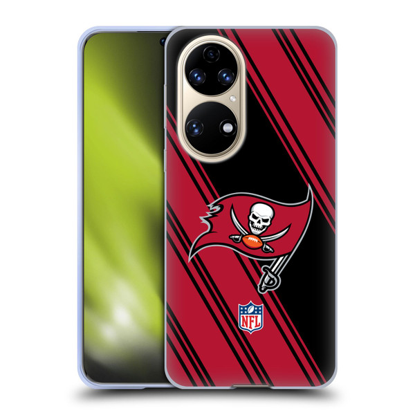 NFL Tampa Bay Buccaneers Artwork Stripes Soft Gel Case for Huawei P50