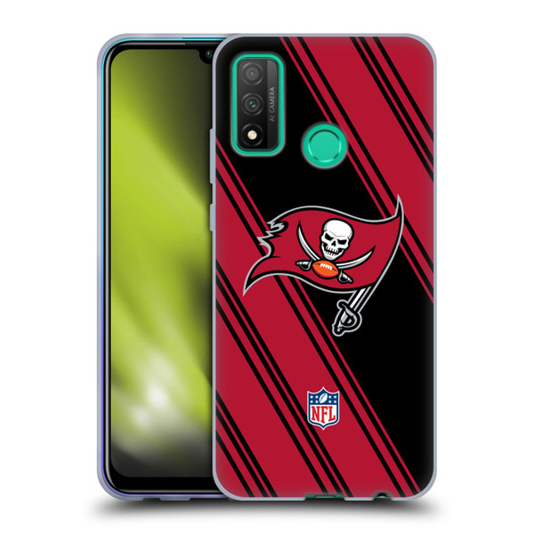 NFL Tampa Bay Buccaneers Artwork Stripes Soft Gel Case for Huawei P Smart (2020)