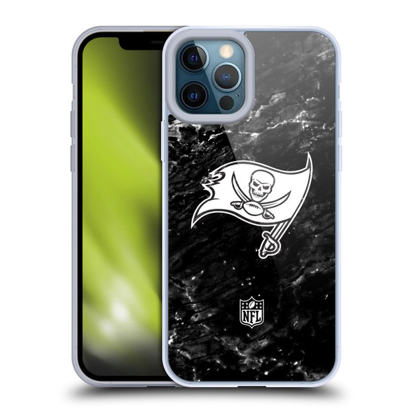NFL Tampa Bay Buccaneers Artwork Marble Soft Gel Case for Apple iPhone 12 Pro Max