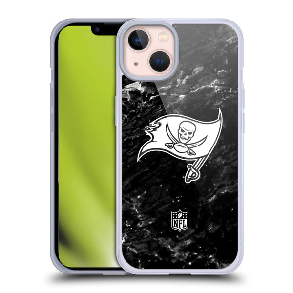 NFL Tampa Bay Buccaneers Artwork Marble Soft Gel Case for Apple iPhone 13