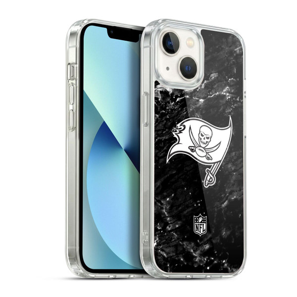 NFL Tampa Bay Buccaneers Artwork Marble Soft Gel Case for Apple iPhone 13