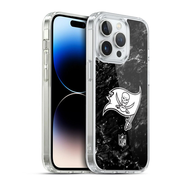NFL Tampa Bay Buccaneers Artwork Marble Soft Gel Case for Apple iPhone 13 Pro & MagSafe