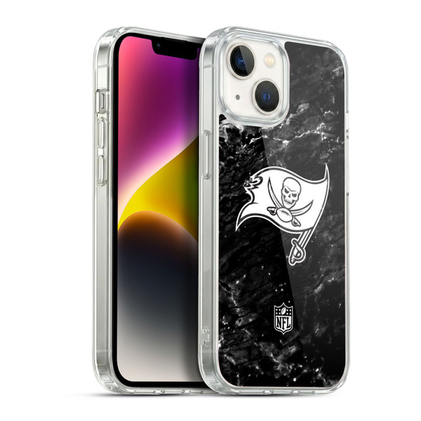 NFL Tampa Bay Buccaneers Artwork Marble Soft Gel Case for Apple iPhone 14