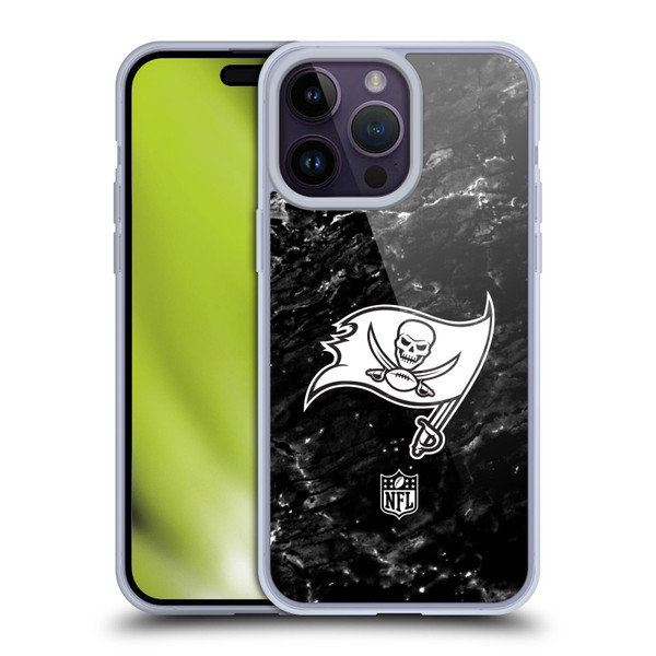 NFL Tampa Bay Buccaneers Artwork Marble Soft Gel Case for Apple iPhone 14 Pro Max