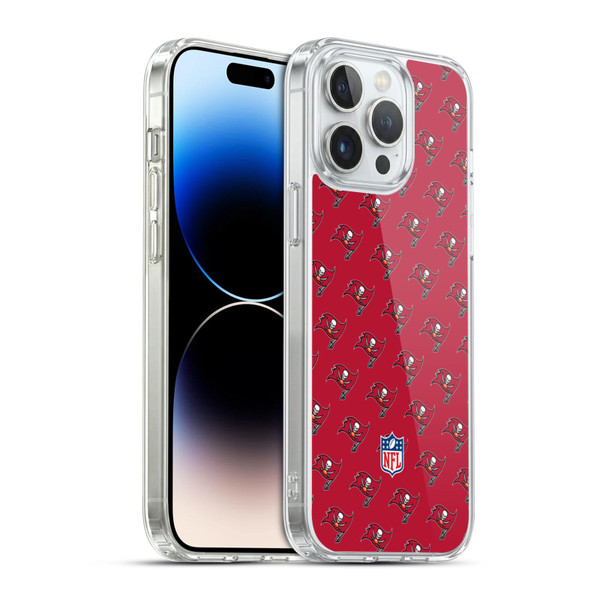 NFL Tampa Bay Buccaneers Artwork Patterns Soft Gel Case for Apple iPhone 14 Pro Max & MagSafe