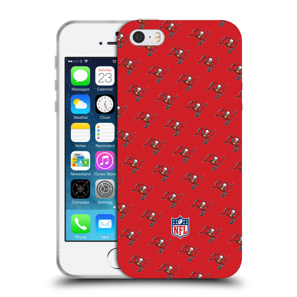 NFL Tampa Bay Buccaneers Artwork Patterns Soft Gel Case for Apple iPhone 5 / 5s / iPhone SE 2016