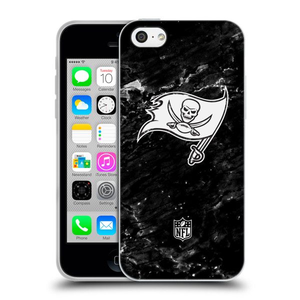 NFL Tampa Bay Buccaneers Artwork Marble Soft Gel Case for Apple iPhone 5c