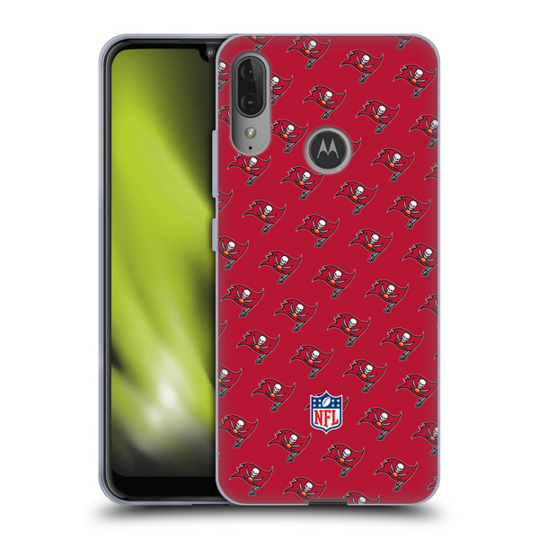 NFL Tampa Bay Buccaneers Artwork Patterns Soft Gel Case for Motorola Moto E6 Plus