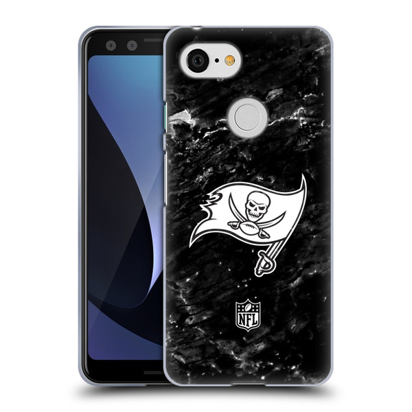 NFL Tampa Bay Buccaneers Artwork Marble Soft Gel Case for Google Pixel 3