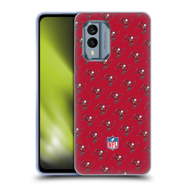 NFL Tampa Bay Buccaneers Artwork Patterns Soft Gel Case for Nokia X30