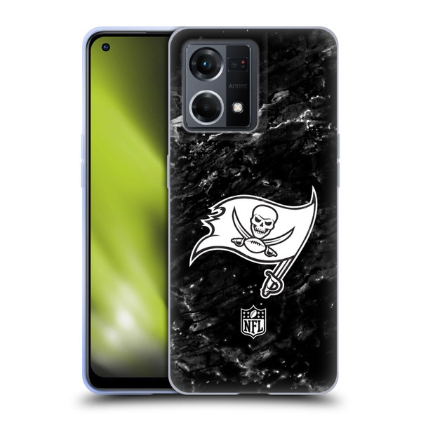 NFL Tampa Bay Buccaneers Artwork Marble Soft Gel Case for OPPO Reno8 4G