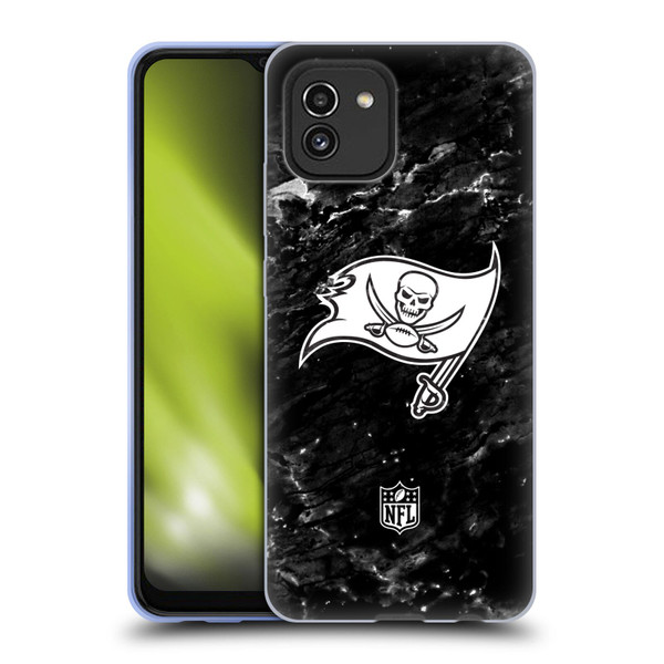 NFL Tampa Bay Buccaneers Artwork Marble Soft Gel Case for Samsung Galaxy A03 (2021)