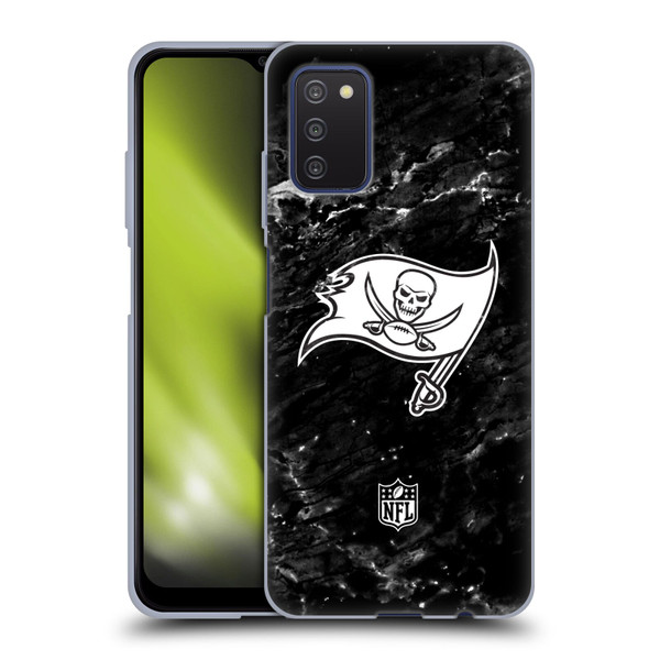 NFL Tampa Bay Buccaneers Artwork Marble Soft Gel Case for Samsung Galaxy A03s (2021)
