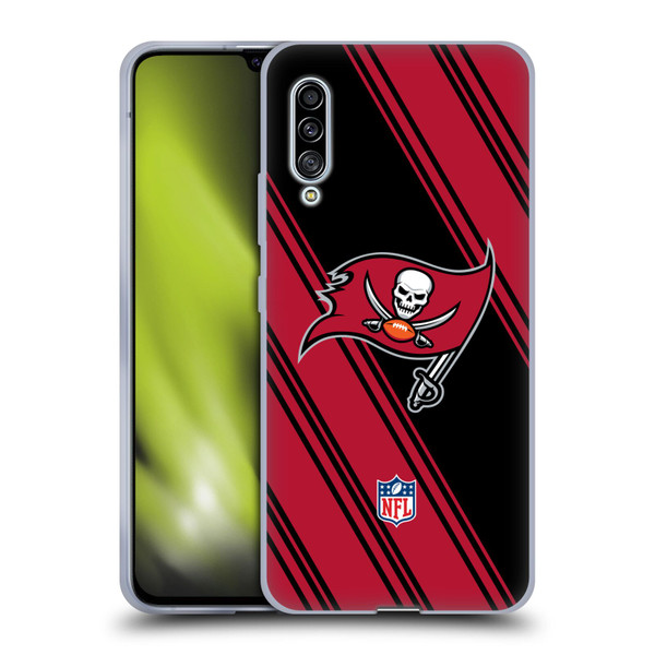 NFL Tampa Bay Buccaneers Artwork Stripes Soft Gel Case for Samsung Galaxy A90 5G (2019)