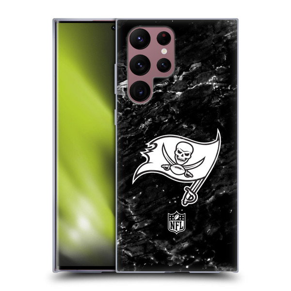 NFL Tampa Bay Buccaneers Artwork Marble Soft Gel Case for Samsung Galaxy S22 Ultra 5G