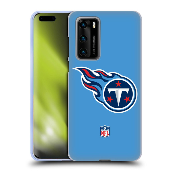 NFL Tennessee Titans Logo Plain Soft Gel Case for Huawei P40 5G
