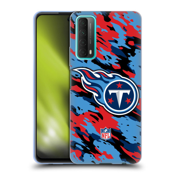 NFL Tennessee Titans Logo Camou Soft Gel Case for Huawei P Smart (2021)