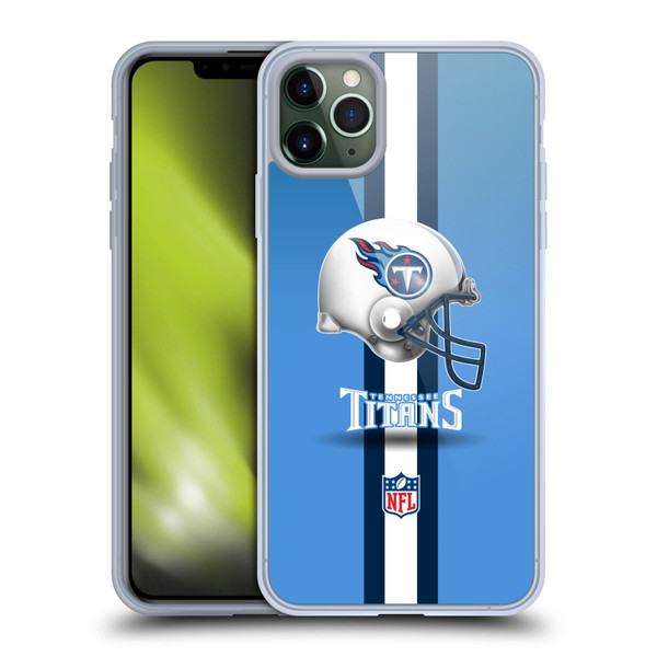 NFL Tennessee Titans Logo Helmet Soft Gel Case for Apple iPhone 11 Pro Max