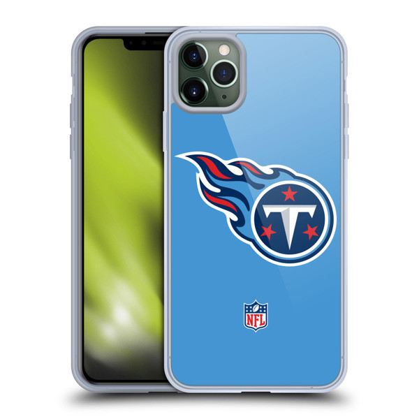 NFL Tennessee Titans Logo Plain Soft Gel Case for Apple iPhone 11 Pro Max