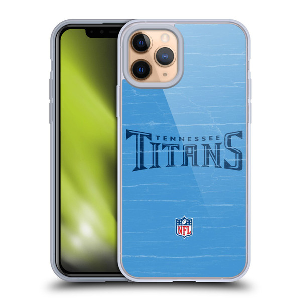NFL Tennessee Titans Logo Distressed Look Soft Gel Case for Apple iPhone 11 Pro