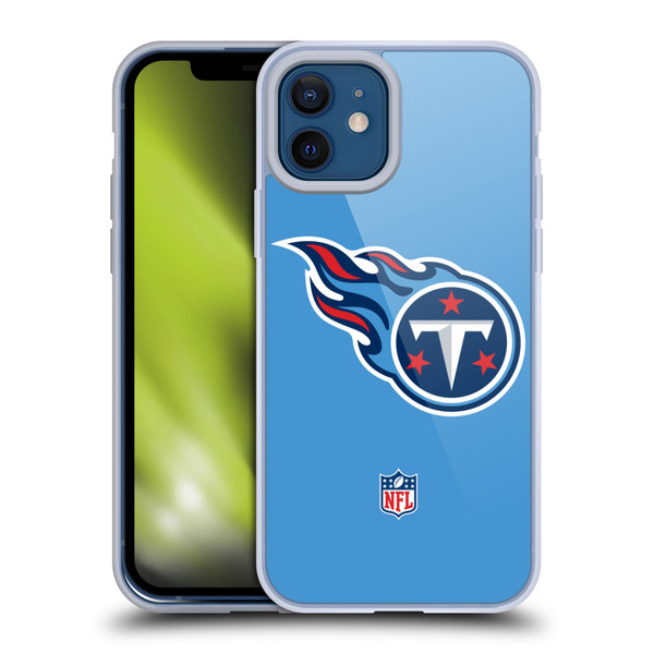 NFL Tennessee Titans Logo Plain Soft Gel Case for Apple iPhone 12 / iPhone 12 Pro