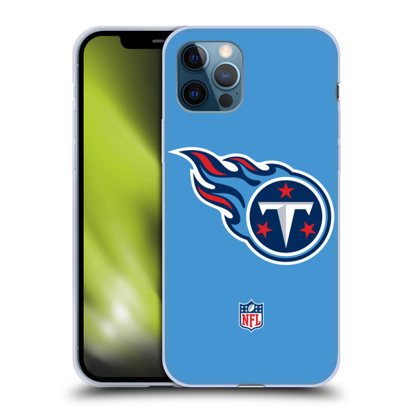 NFL Tennessee Titans Logo Plain Soft Gel Case for Apple iPhone 12 / iPhone 12 Pro