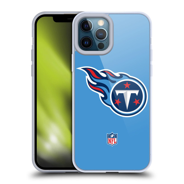 NFL Tennessee Titans Logo Plain Soft Gel Case for Apple iPhone 12 Pro Max