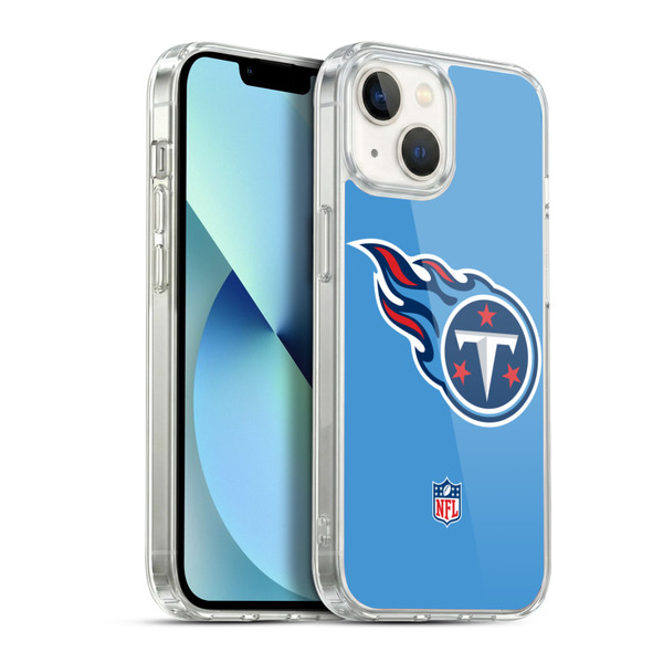 NFL Tennessee Titans Logo Plain Soft Gel Case for Apple iPhone 13
