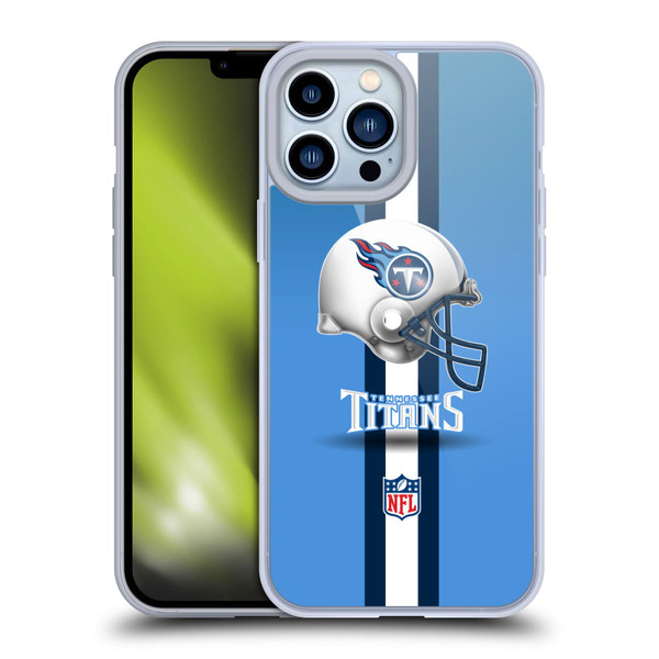 NFL Tennessee Titans Logo Helmet Soft Gel Case for Apple iPhone 13 Pro Max