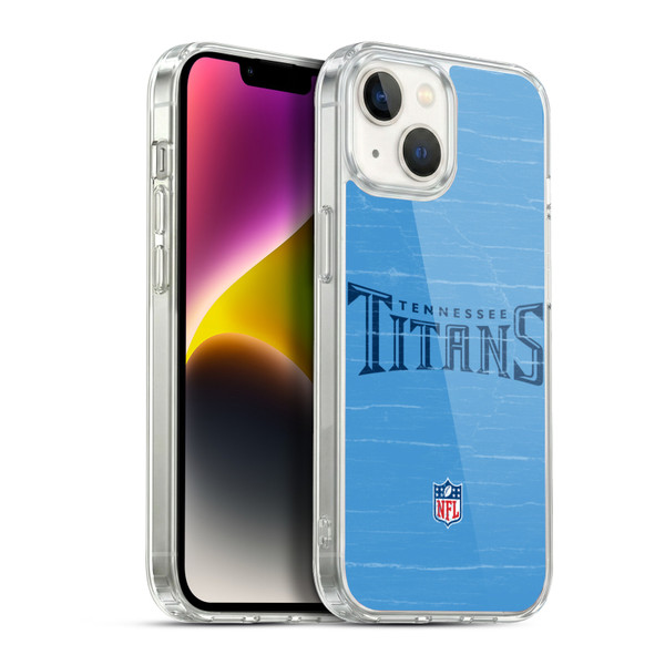 NFL Tennessee Titans Logo Distressed Look Soft Gel Case for Apple iPhone 14