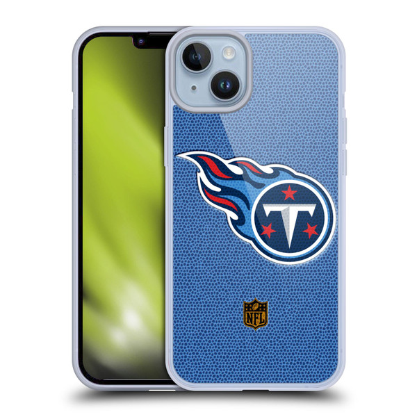 NFL Tennessee Titans Logo Football Soft Gel Case for Apple iPhone 14 Plus