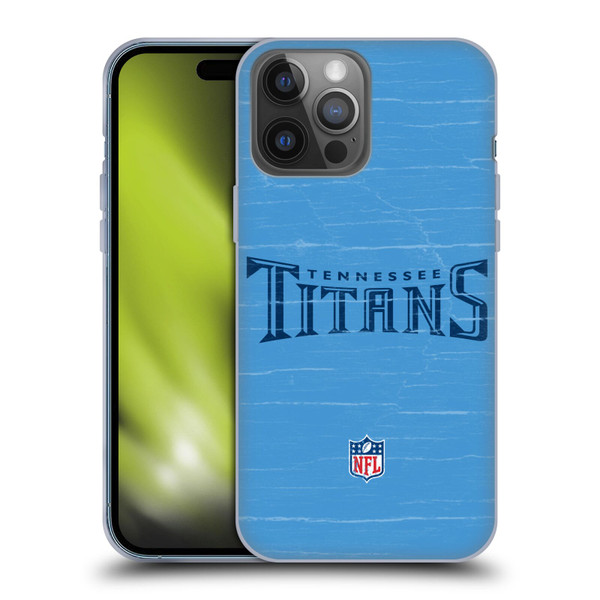 NFL Tennessee Titans Logo Distressed Look Soft Gel Case for Apple iPhone 14 Pro Max