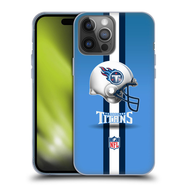 NFL Tennessee Titans Logo Helmet Soft Gel Case for Apple iPhone 14 Pro Max
