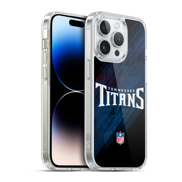 NFL Tennessee Titans Logo Blur Soft Gel Case for Apple iPhone 14 Pro & MagSafe