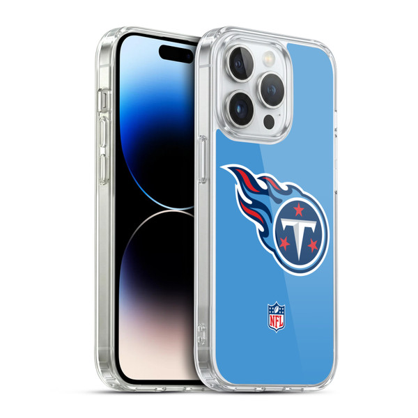 NFL Tennessee Titans Logo Plain Soft Gel Case for Apple iPhone 14 Pro & MagSafe