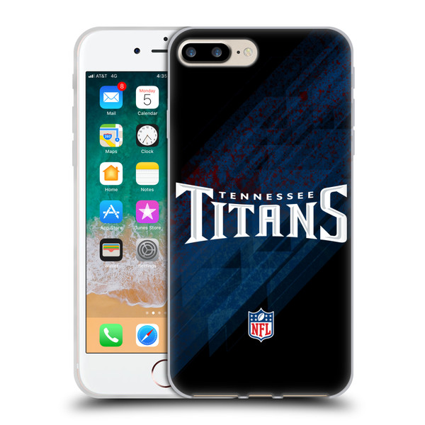 NFL Tennessee Titans Logo Blur Soft Gel Case for Apple iPhone 7 Plus / iPhone 8 Plus